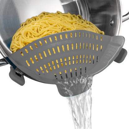 Adjustable Silicone Strainer for Pots, Pans, and Bowls - 1 Piece Kitchen Tool